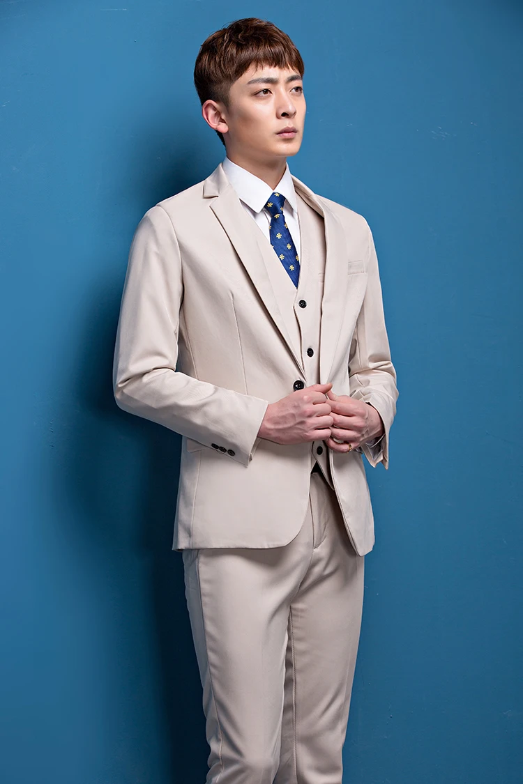 

Custom Slim Fit Colorful Three-Piece Suits Fashion Casual Wedding Green Violet Yellow Pink Royal Blue Red Beige Tuxedo Size 5XL