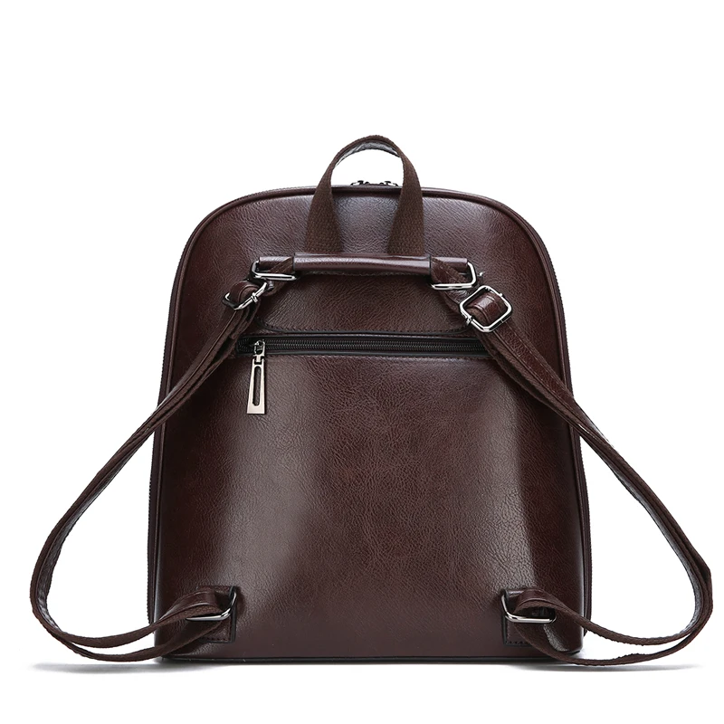 2018 Women Vintage Backpack Leather Luxurious Women Backpack Large Capacity School Bag For Girls Leisure Shoulder Bags For Women