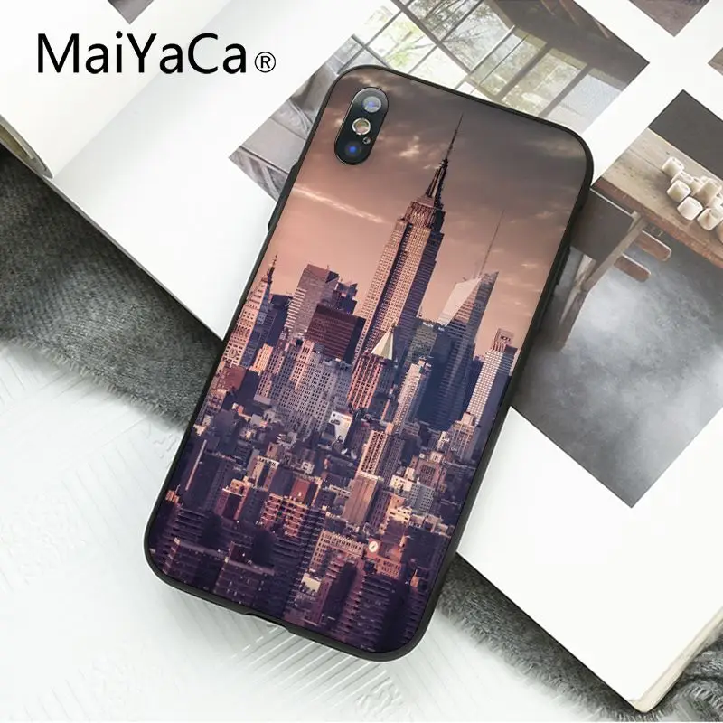 MaiYaCa Нью-Йорк Таймс Сквер такси чехол для телефона для iphone 11 Pro 11Pro Max 8 7 6 6S Plus X XS MAX 5 5S SE XR - Цвет: A10