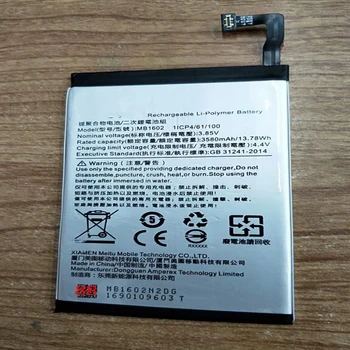 

3580mAh/13.78Wh 3.8V MB1602 Replacement Battery for Meitu T8 MP1602 T8s MP1701 MP1713 phone with Repair Tools for gift