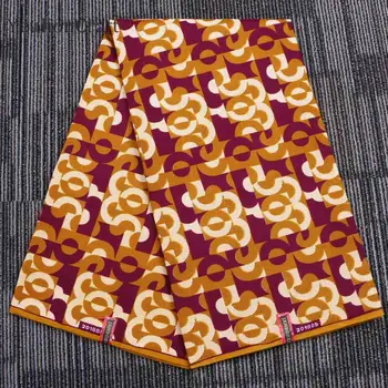 

YeulionCraft 1Yard Ankara African Wax Flower Printed Fabric High Quality Nigerian African Sewing Realwax Fabric