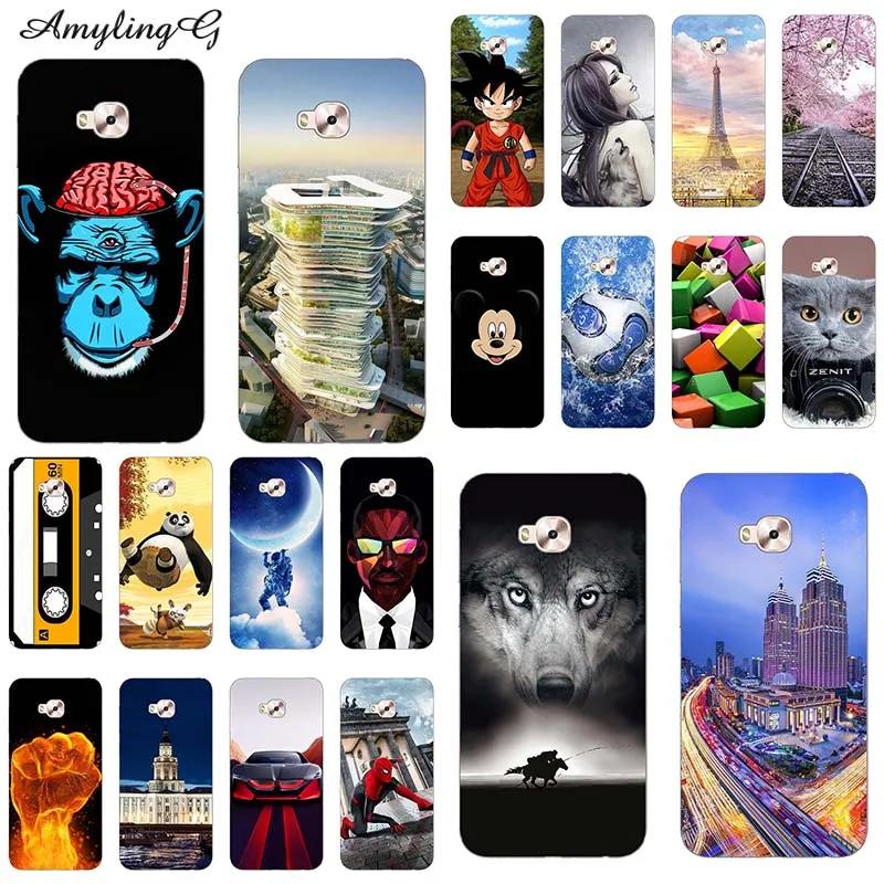 Чехол для Asus Zenfone 4 Selfie ZD553KL мягкий силиконовый чехол из ТПУ чехлы телефонов 5 дюйма