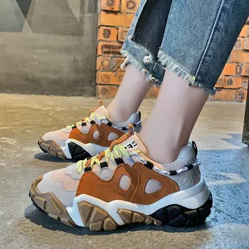 

Fashion Women Sneakers Casual Shoes Cross-strap Mesh Nice Summer Shoes Trainers Ladies Basket Femme Tenis Feminino