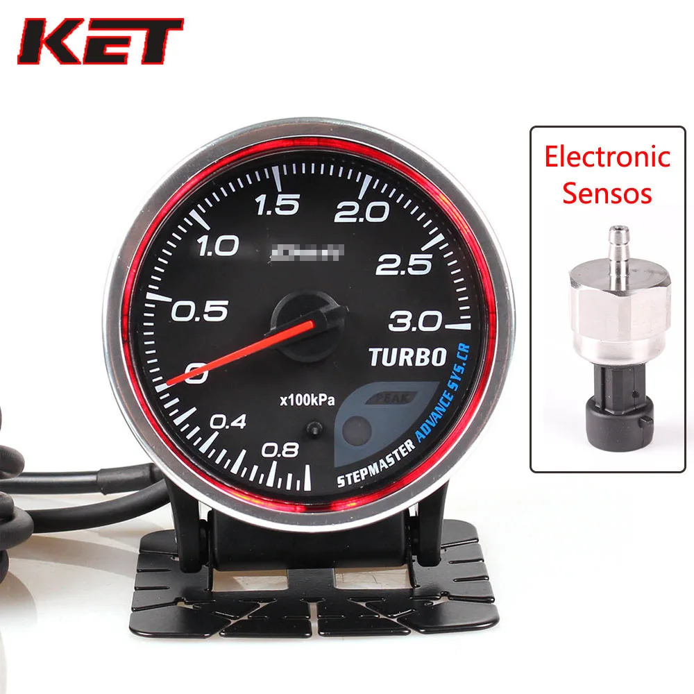 

Difi Advance CR 3 Bar Boost Gauge 2.5 Inch 60mm 7 Colors -1-3 Bar Turbo Gauge With Electronic Boost Sensor