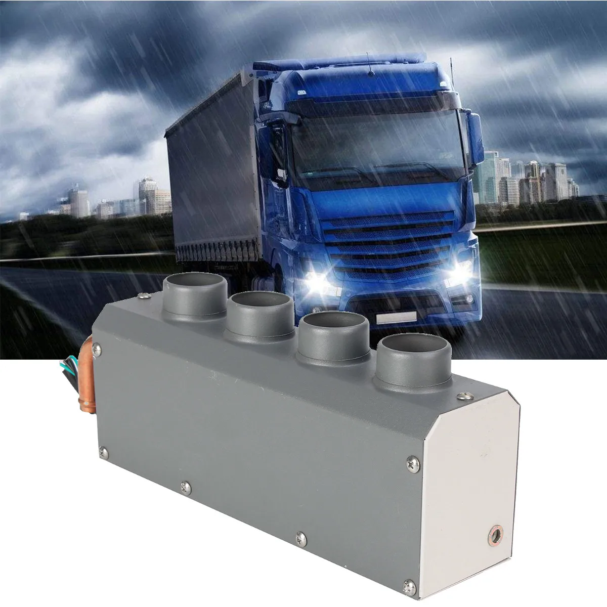 Автомобиль с подогревом 12V 300 W/900 W/1200 W 1/3/4 отверстия нагреватель Портативный автоматический нагреватель низкой Шум окна транспортного средства Стекло Demister