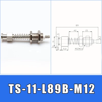 TS-11-L89B-M12 Большая голова 11 мм OD присоска манипулятор кронштейн для устройств аппаратные средства боковой хвост воздухозаборник Вакуумная присоска механическая рука M12 M10 - Цвет: TS-11-L89B-M12
