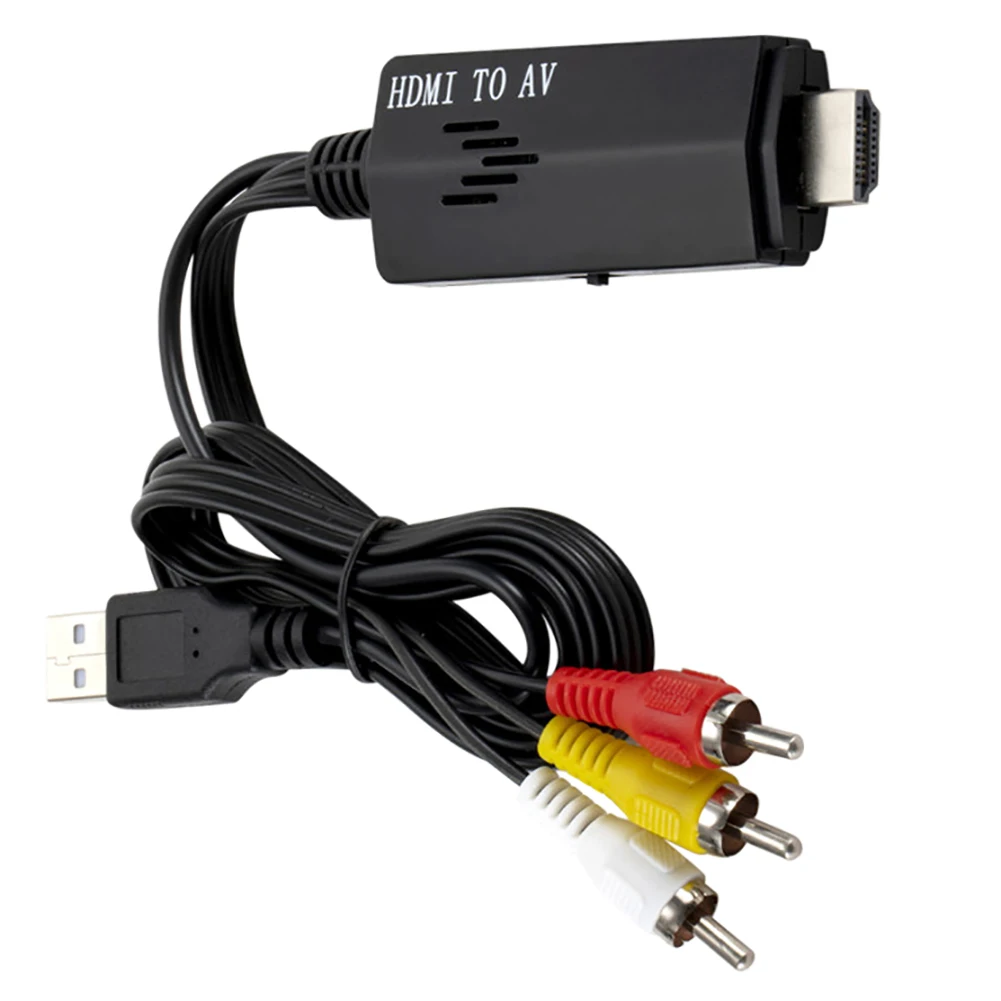 

HDMI To 3RCA Composite AV/CVBS Video Audio Converter HDMI2AV Adapter Support NTSC/PAL For VCR PS4 Camera DVD