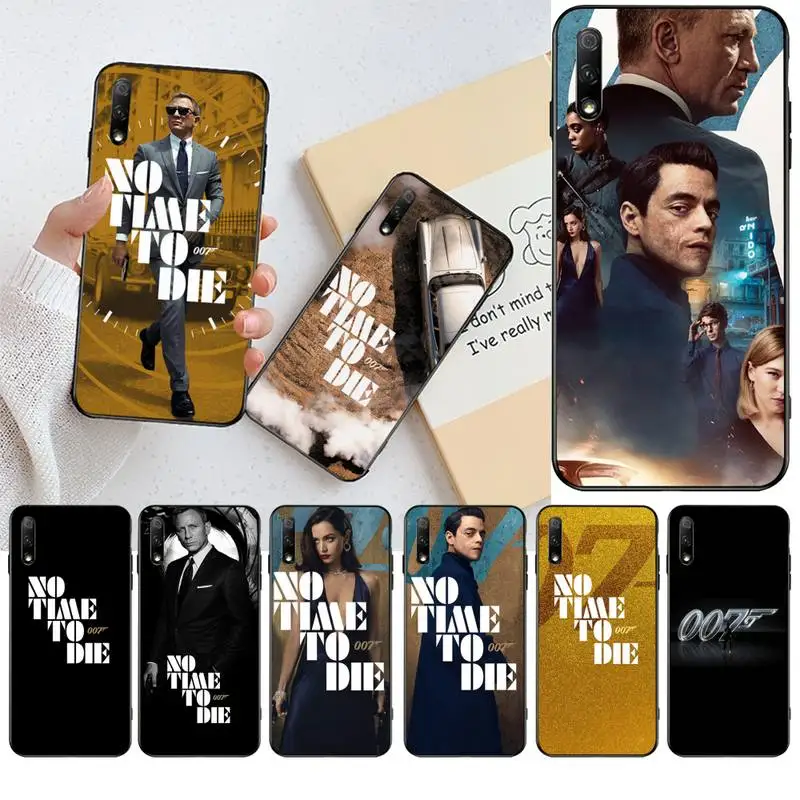 

CUTEWANAN No Time to Die Daniel Craig Black Soft Shell Phone Case Capa for Huawei Honor 20 10 9 8 8x 8c 9x 7c 7a Lite view pro