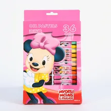 Дисней цветные мелки для мультипликации детская ручка для рисования Микки Минни товары для рисования подарки для детей мелки