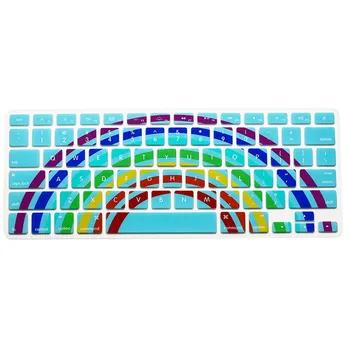 

10 Colors Candy Gradation Colors Silicone Keyboard Cover Sticker for MacBook Air Pro Retina 13 15 17 Protector Sticker Film