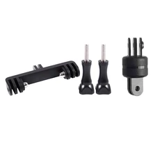 Двойной держатель для спортивной камеры Ручка монопод крепление для GoPro Hero 2 3 4 и 360 градусов вращающаяся шарнирная опора крепление на руку Adap