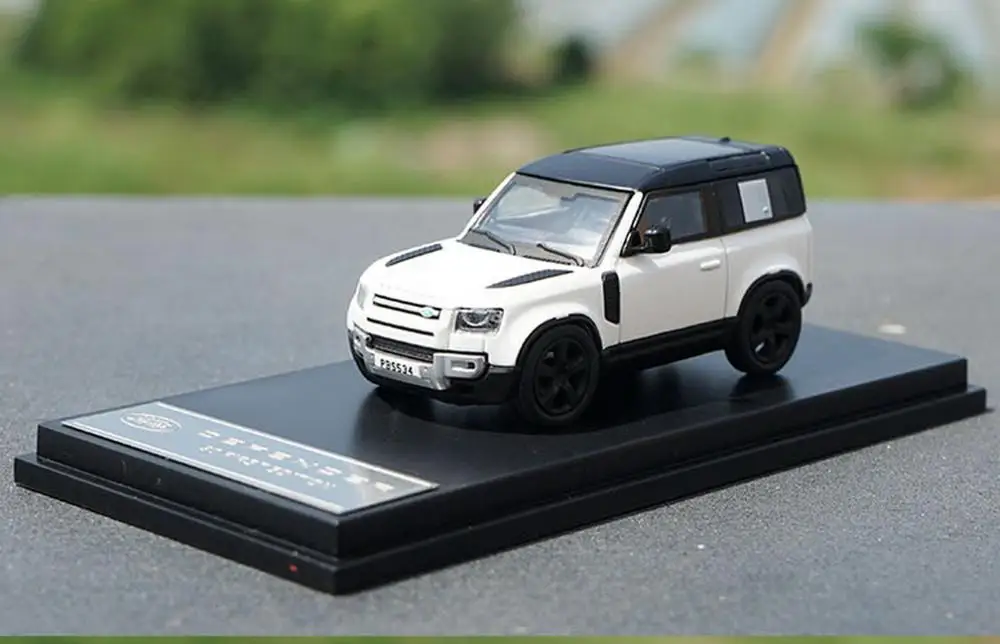 1/64 масштаб Lan * d Rover новая Defender белая Коллекционная модель автомобиля
