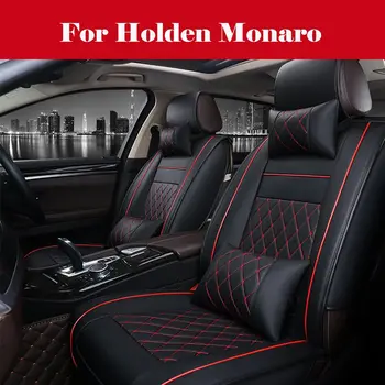 

Luxury PU Leather Car Seat Covers Sit Cushion Protect Set Car Accessories 5-Sits car styling For Holden Monaro