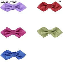 Adisputent, 5 шт./лот, модные однотонные галстуки-бабочки для мужчин, Официальный галстук для мальчиков, деловой Свадебный галстук-бабочка, мужская рубашка, krawatte legame, подарок