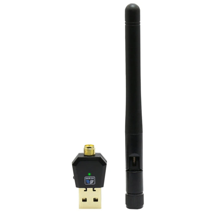 Wifi антенна сетевая карта Двухдиапазонная 600 Мбит/с USB 2,4G 5,8G адаптер для домашнего офиса 999