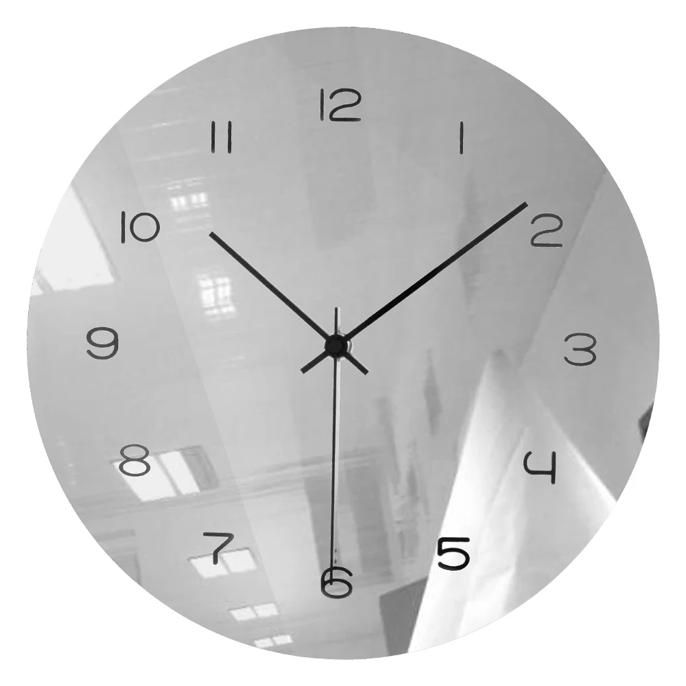 

Novelty Acrylic Mirror Wall Clocks Modern Design Wall Clock Horloge Art Wall Watch Relogio De Parede Home Decor Clock 2020 New