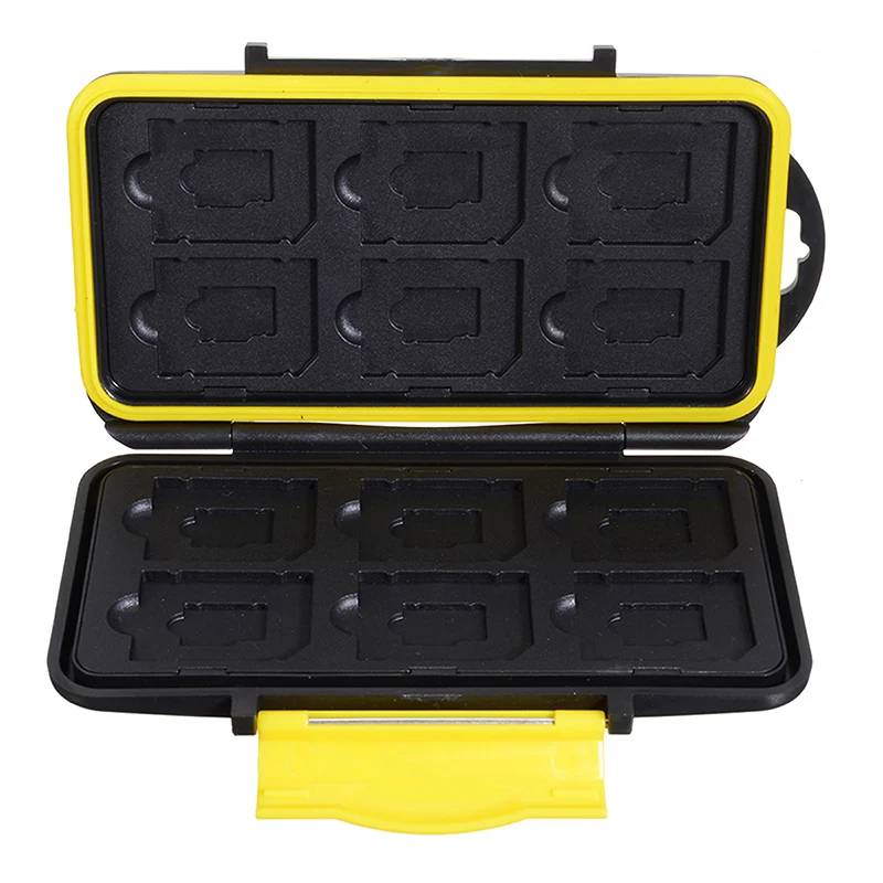 High Quality Memory Case 12 Slots Micro SD/TF Cards Oganizer Holder Storage Box ABS For Memory Card Storing Boxs