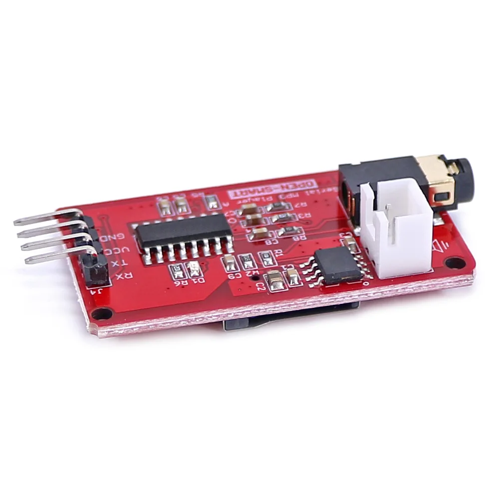Audio Player Module UART Serial MP3 Music Player Module Onboard 3W Monaural Amplifier Speaker Socket Easy to Play MP3 WAV Audio Music for Arduino