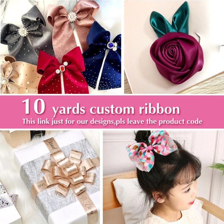 For Our Designs Ribbons Hair Accessories Ribbon 10 Yards Custom Ribbon
