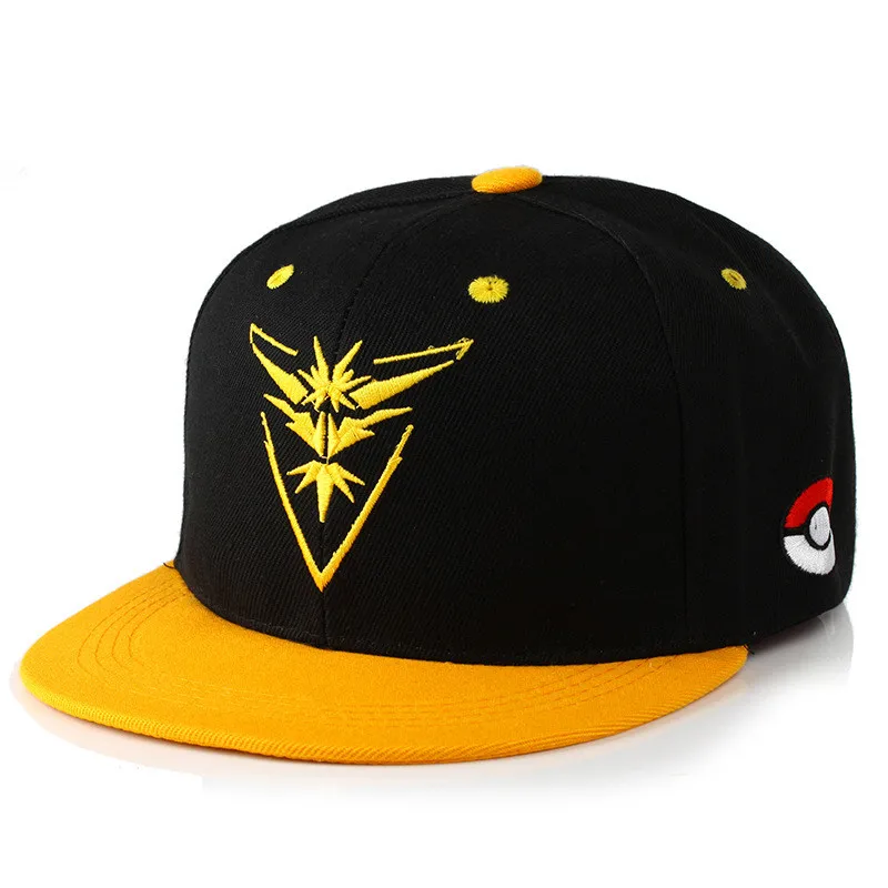 Хит продаж Team Valor POKEMON GO: команда Мистик инстинкт snapback Бейсбол Кепки шляпы для