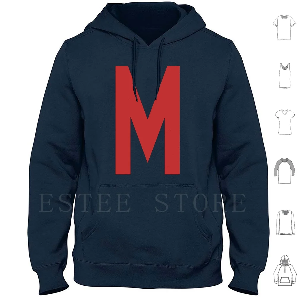 Felpe Con Cappuccio Potente Max'S Manica Lunga Potente Max Potente Max Cartoon Potrebbe Max M Rosso M Rosso Lettera M Giocattoli Cartoni Animati