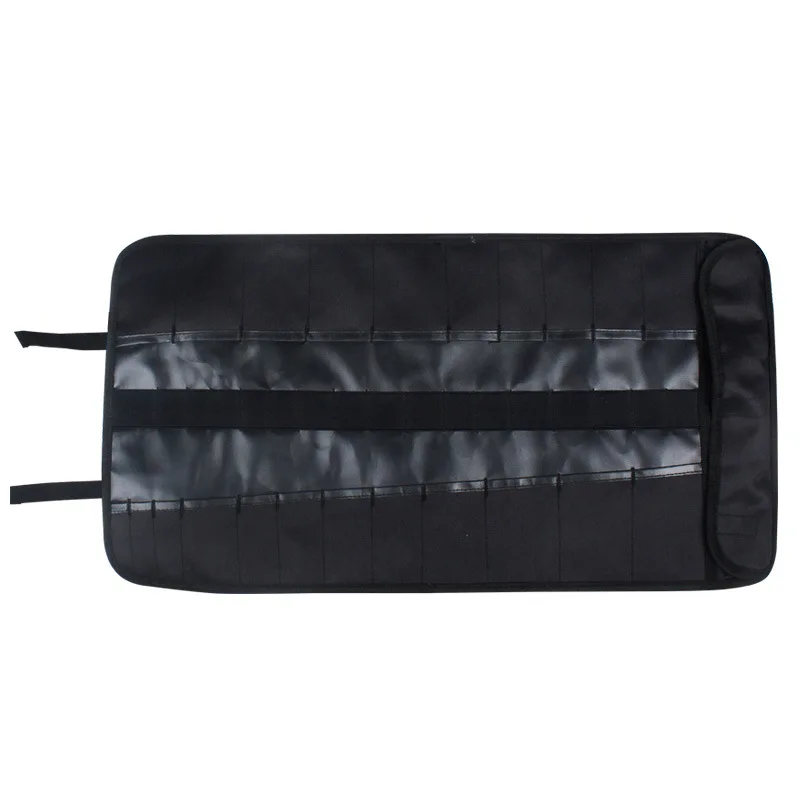 Black Oxford Cloth Multi Function Kit Roll Type Bag Inserting Hydraulic Engineering Household Appliance Maintenance Handheld Bag