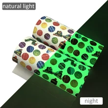 20*34 см кекс обувь с принтом светится в темноте искусственная кожа ткань Текстиль для изготовления сережек волосы луки чехол для телефона, 1Yc8574