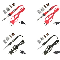 Kit de fer à souder avec affichage numérique, 80W, 180 500 ℃, chauffage de soudage, outils de réparation artisanaux portables, noir 