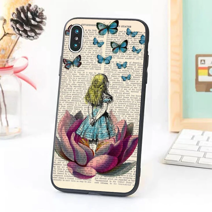 

Bernandez 5 5S SE 6 6S TPU phone case cover for iPhone 7 8 plus X Xs Max XR Fairytale Alice In Wonderland