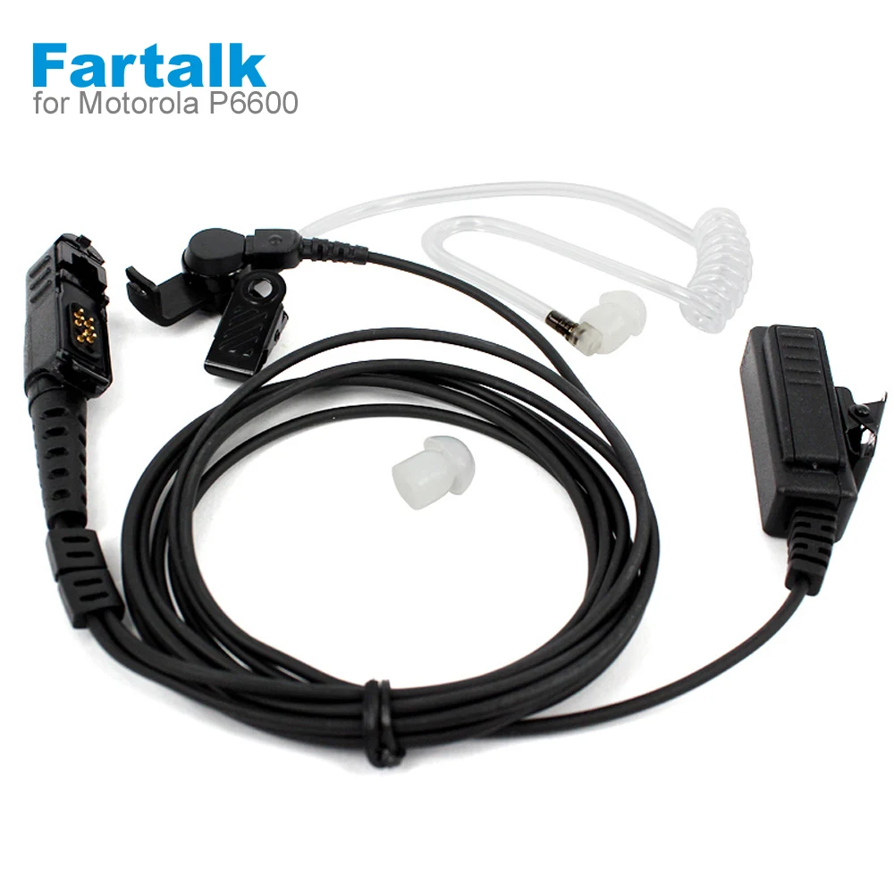 PPT Headset Earpiece For Motorola Xir P6600 P6620 XPR3300 XPR3500 MTP3250 Two Way Radio Walkie Talkie Air Acoustic Tube