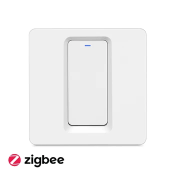 

Zigbee EU Standard 1Gang1Way Smart Switch Home Push button smart switches Support Alexa,Google Assistant, Needs Neutral Wire
