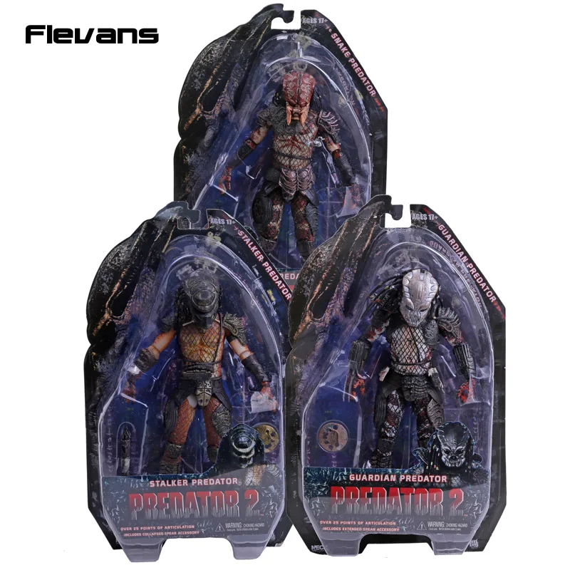 NECA Хищник 2 стража змея Сталкер хищник, ПВХ Фигурки коллекционные игрушки " 18 см