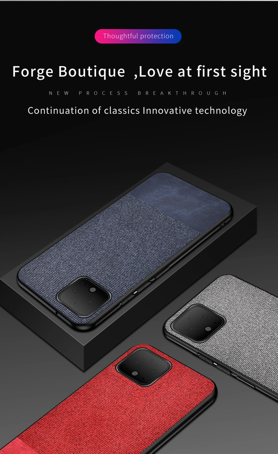 IKrsses для Google Pixel 4 Чехол PU простая скатерть твердая задняя крышка мягкая рамка чехол для Google Pixel 4 XL твердая задняя крышка