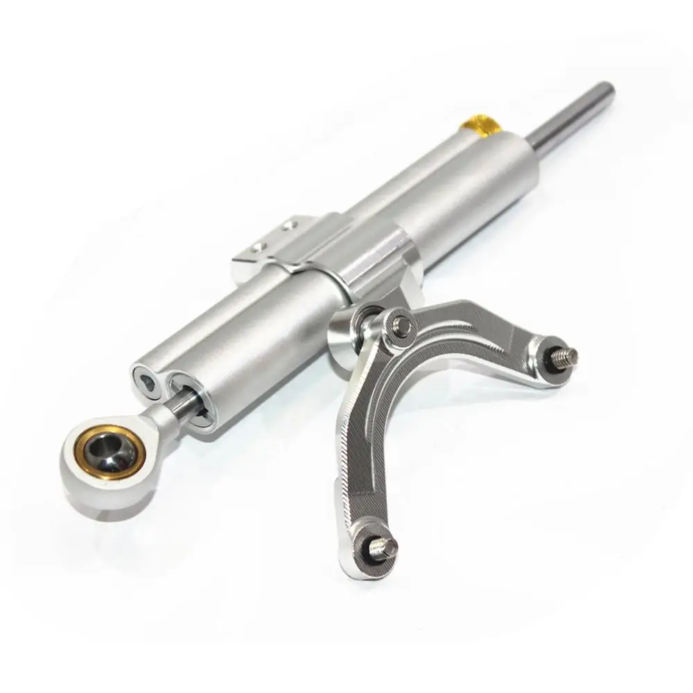 silver Для Honda мВ AGUSTA F3 675 800 2012 2013 ЧПУ рулевой демпфер стабилизатор комплект Линейный Обратный клапан с монтажным кронштейном - Цвет: silver