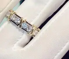 

T747 925 sterling silver band Ring for Women Wedding Engagement Size