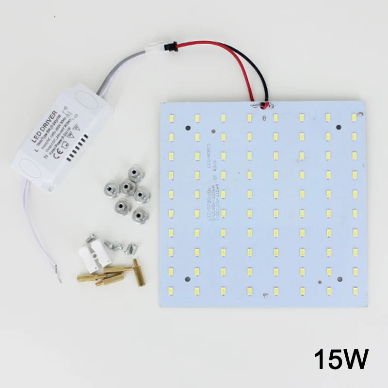 180-265 в светодиодный квадратный светильник 10 Вт 15 Вт 18 Вт 20 Вт 25 Вт 35 Вт 5730 Магнитный светодиодный потолочный светильник - Emitting Color: 15W Square