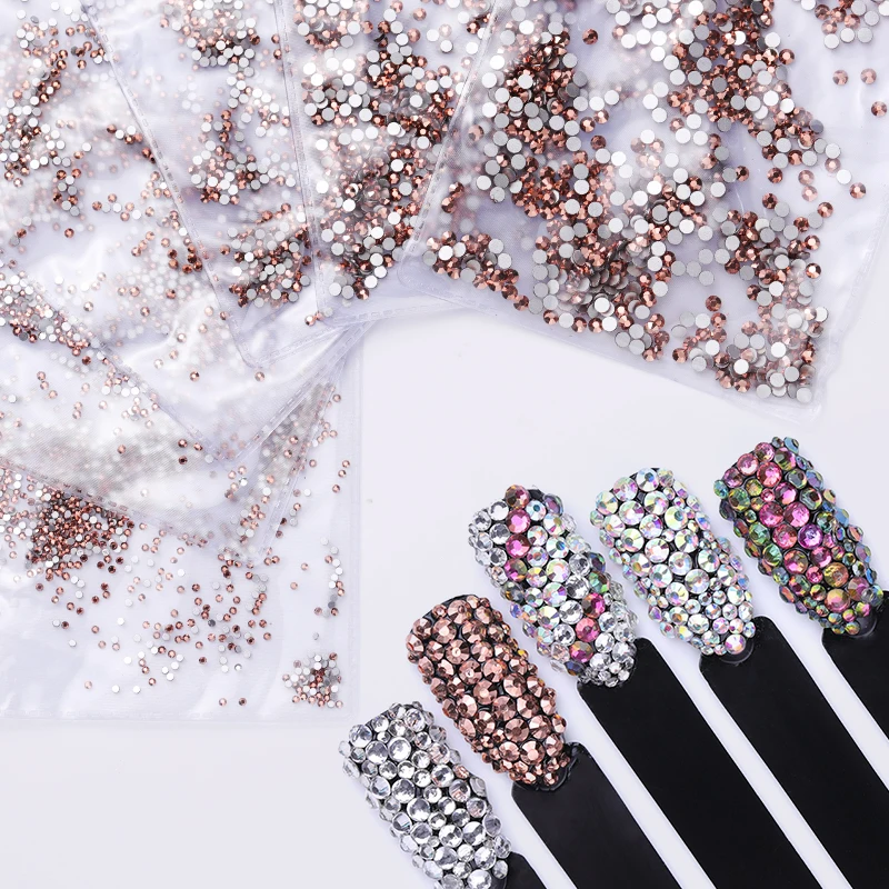 

1 Bag Mixed 3D DIY Hollow Metal Frame Nail Art Decorations Gold Rivet Manicure Accessories DIY Shell Slider Nail Studs
