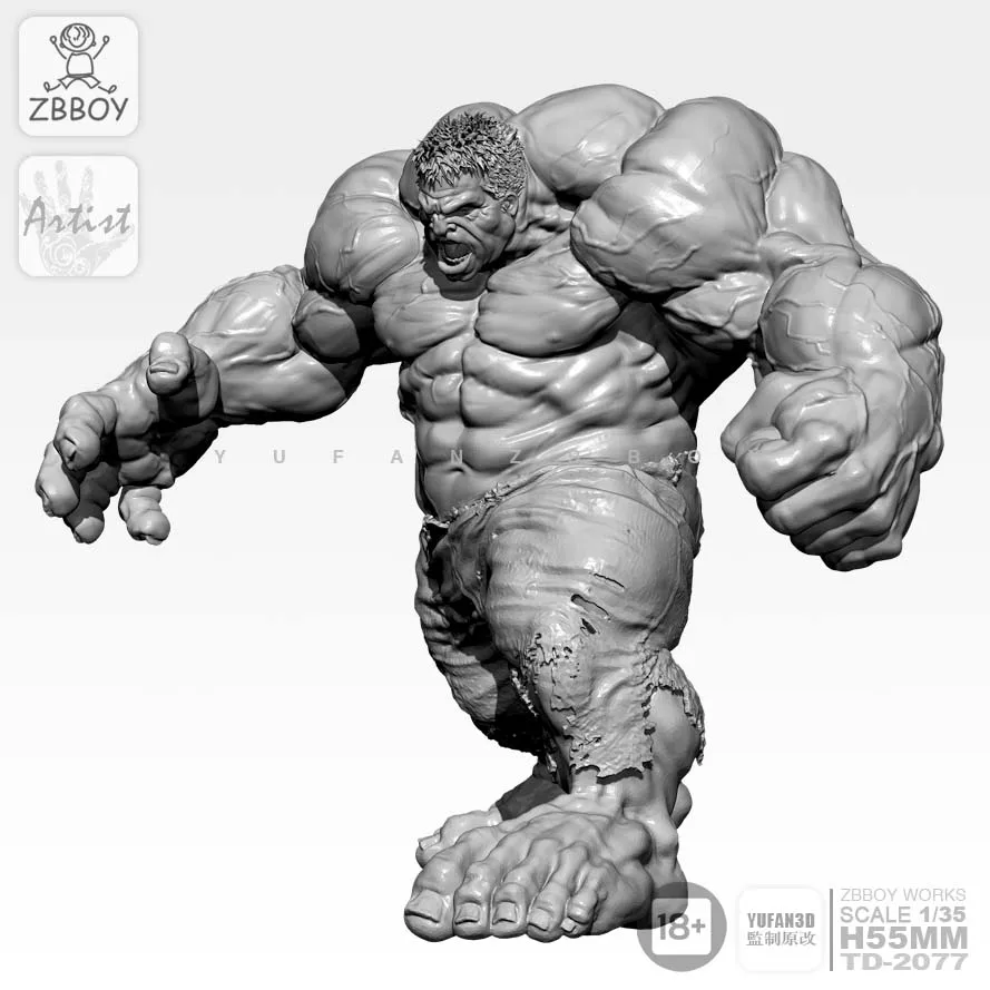 1/24 Resin Figure Model Kit Warrior SuperHero Hulk Unpainted Unassambled 