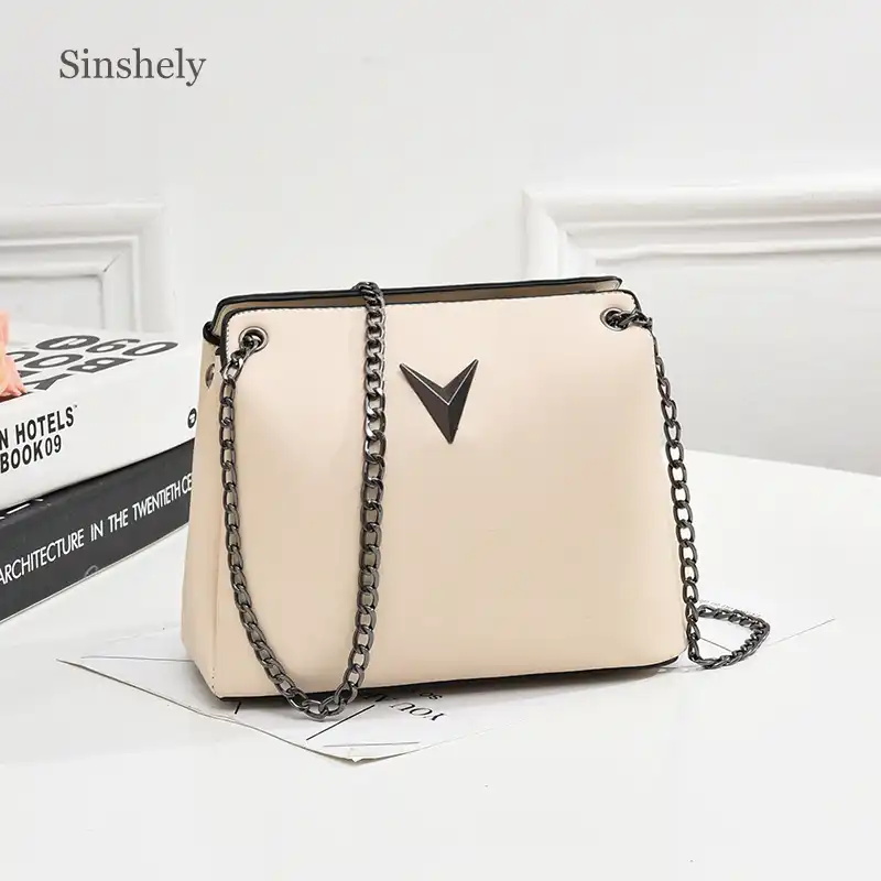 ladies white cross body bag