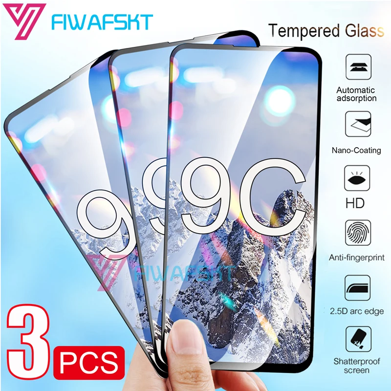 Закаленное стекло для Huawei Y5p Y6p Y7p Y8s Y6s Y9s Honor 9C 9A 9S 9X Lite 1 2 3 шт. | Мобильные телефоны и