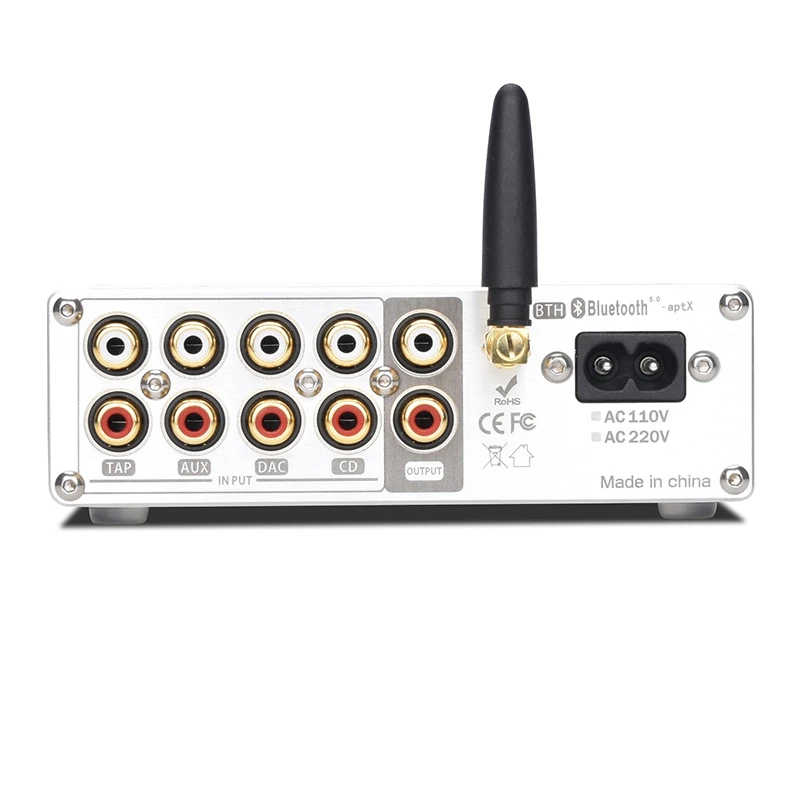 bluetooth 5.0 PGA2310 Remote Control Preamplifier preamp 4 input 1output