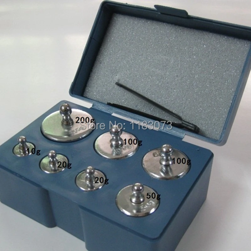 Kalibracja waga 7 sztuk/zestaw 200g 100g 50g 20g 10g 5g gramów waga