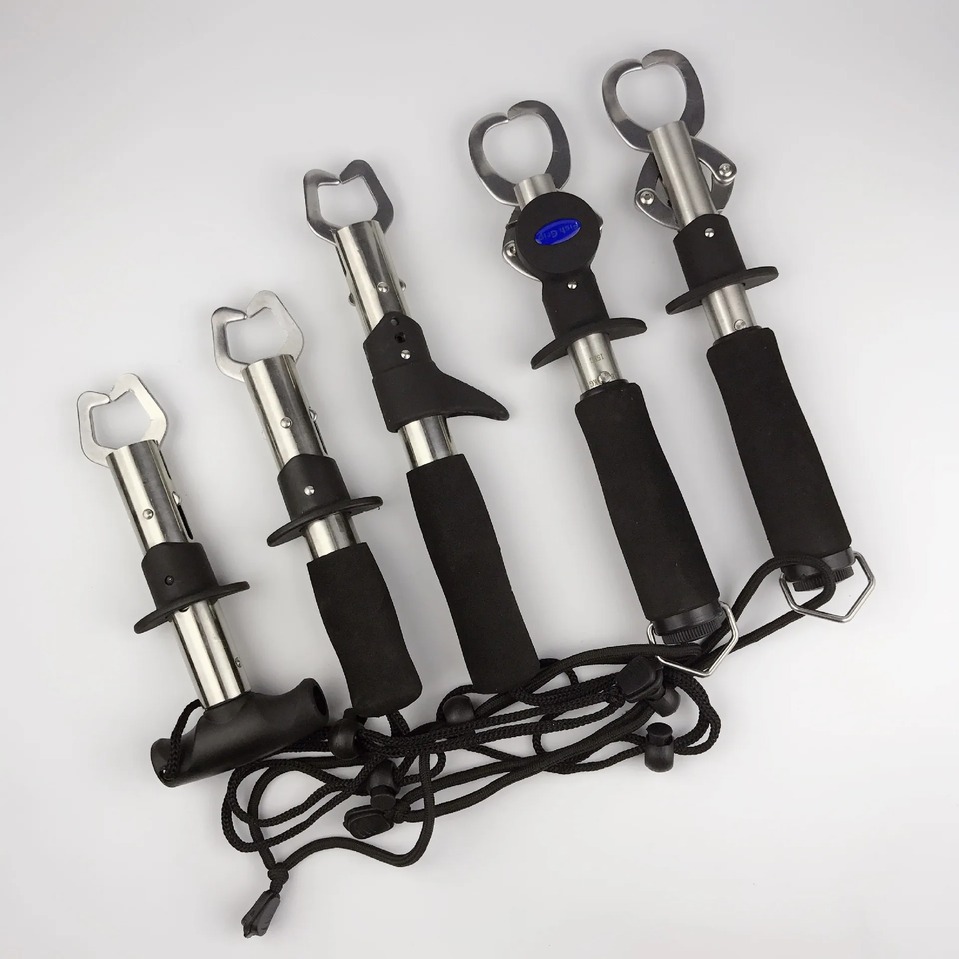 

Stainless Steel Fish Grip Metal Clip yu qian 304 Stainless Steel Fishing Clamp Forceps Straight Handle Double Clamping Opening