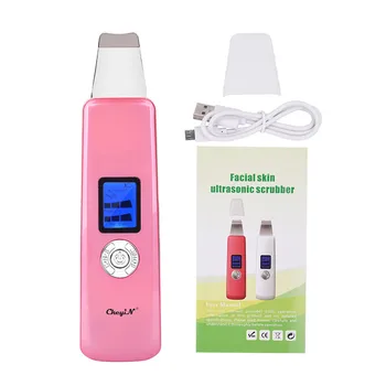 

EMS Ion Ultrasonic Skin Scrubber Facial Cleaner Skin Peeling Face Pores Deep Cleansing Cuticles Removal Scrub Rechargeable 45