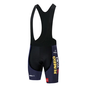 

2020 Team JUMBO VISMA Cycling Bibs Shorts Mountain Bike Breathable 20D Gel Padded cullote ciclismo hombre Bicycle shorts