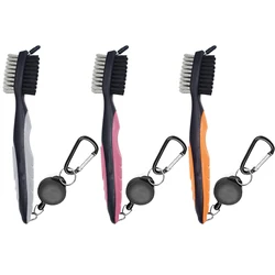 Golf Club Brush Golf Pole Putter Double Sided Groove Cleaner Cleaning Brushes for Outdoor Exercise Sport Decoration