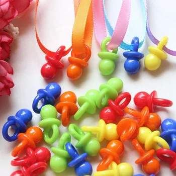 

Mini Plastic Pacifiers Nipple 20pcs/pack Baby Shower Favor Filler Nursery Gift Toy Pacifier Beads