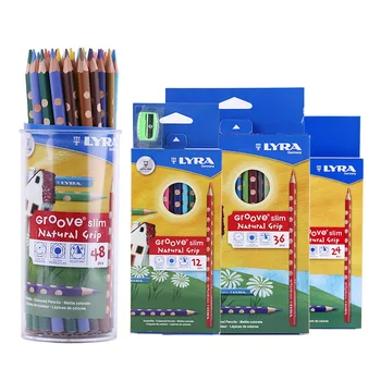

Color-pencil 24/36 color children's primary school students art painting triangle pole color lead kids pencil