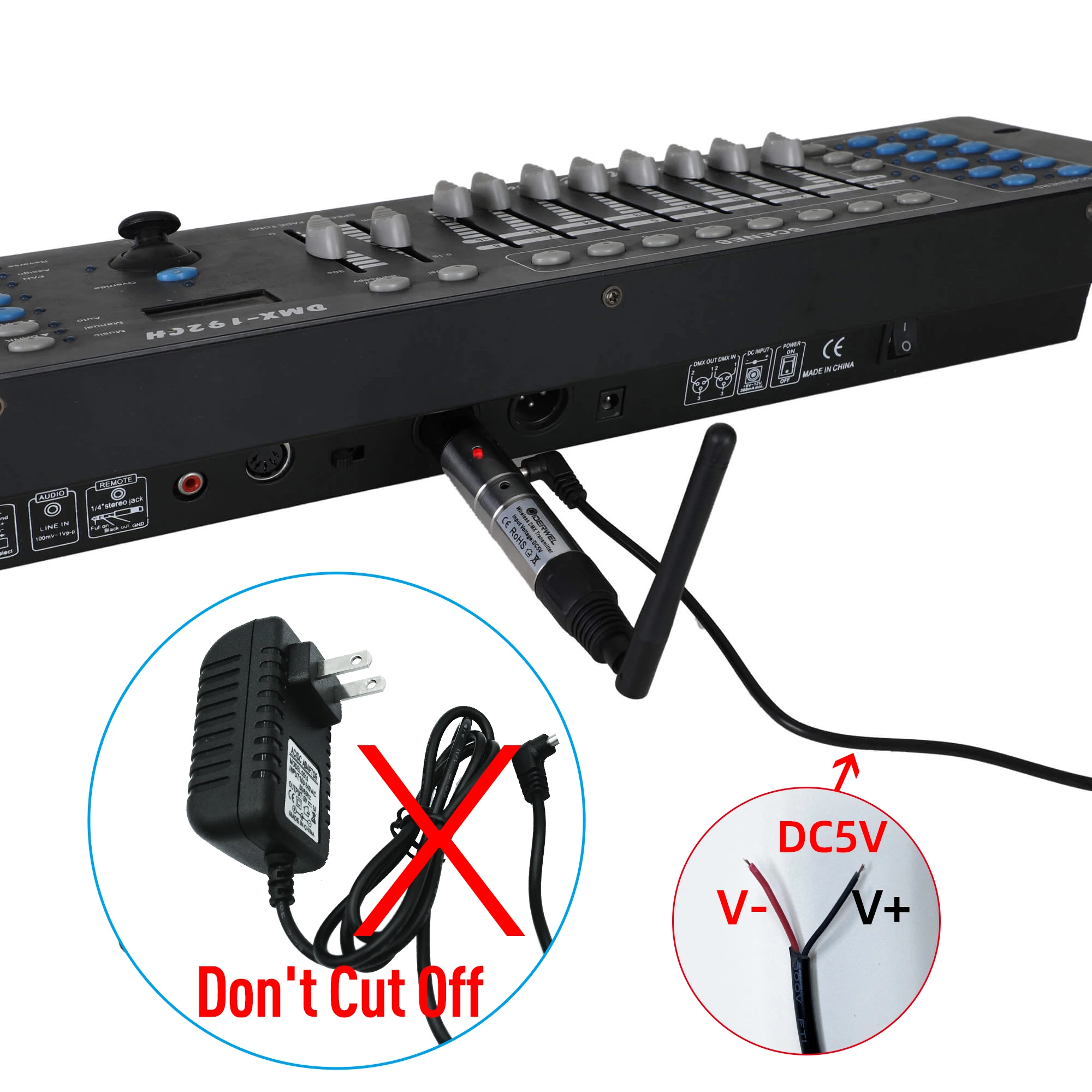 Беспроводной приемник DMX512 контроллер передатчика 2 4G ISM DMX Dfi DJ dmx512 беспроводная