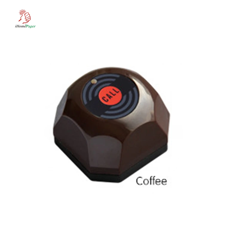 

High Quality Waterproof Wireless Restaurant Coffee Call Button, Guess Call Waiter System,With Removable Waterproof Base